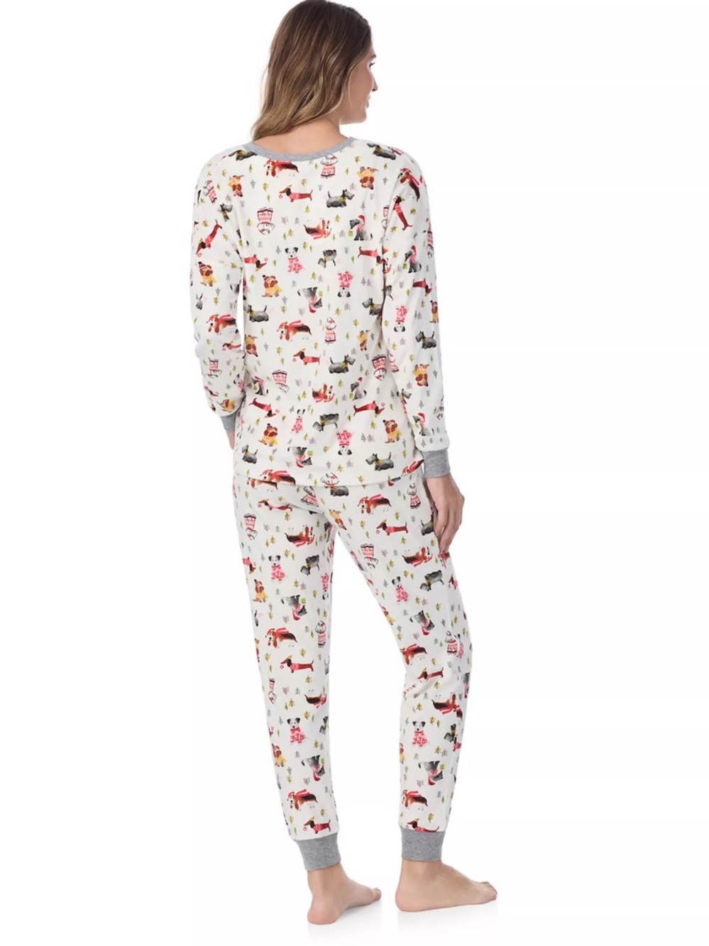 NWT Cuddl Duds Christmas Dog Print Pajamas Set - Picture 3 of 16